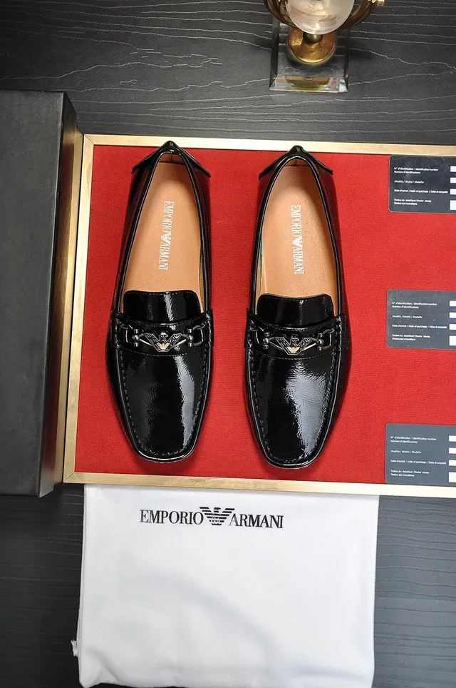 Black Brown Glossy Patent Leather Horsebit Buckle Loafer 9