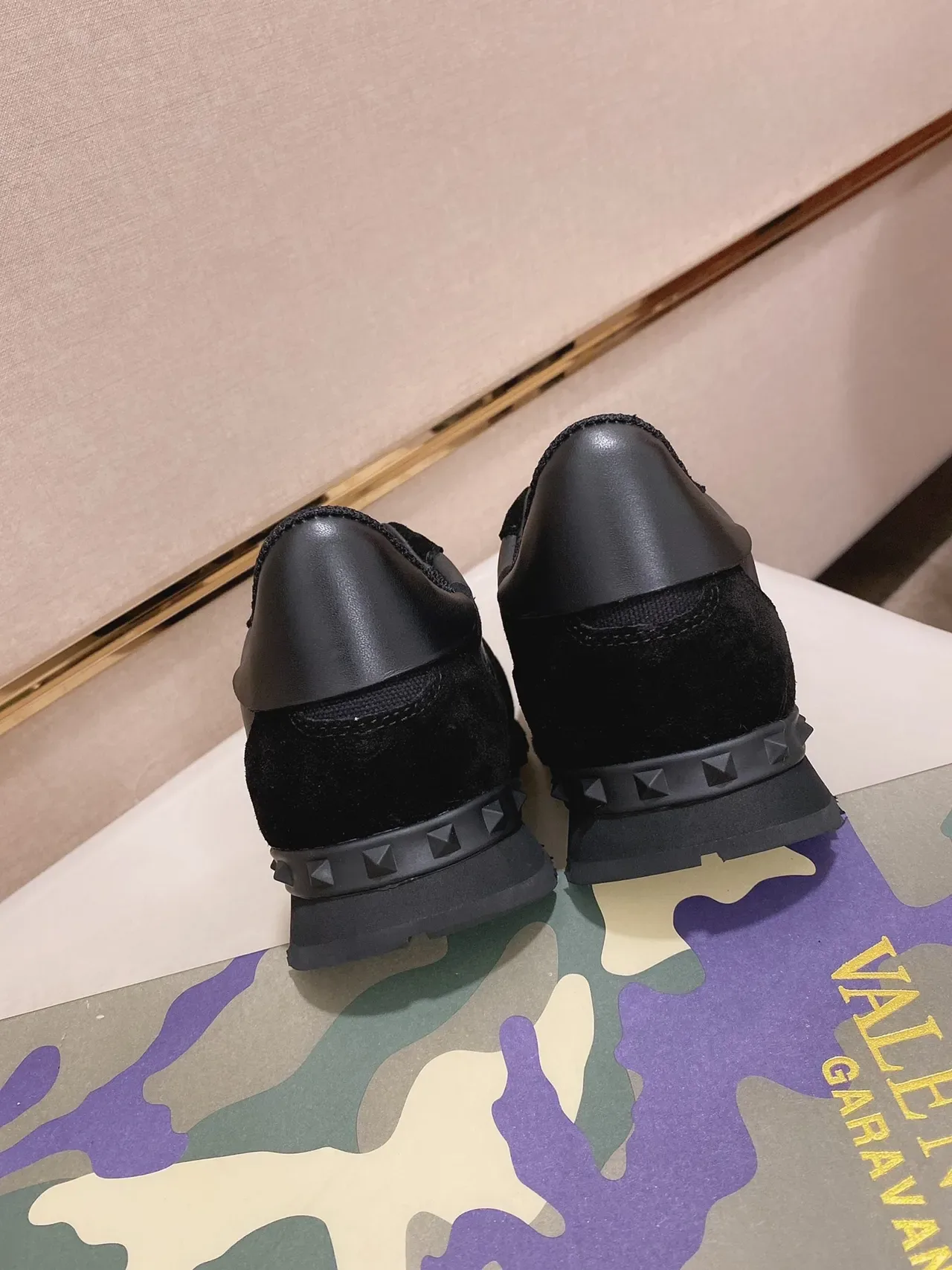 Black Camouflage Overlay Low-Top Lifestyle Sneaker 4