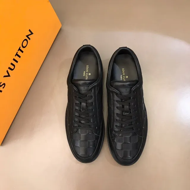 Black Checkerboard Panel Low-Top Casual Sneaker 9