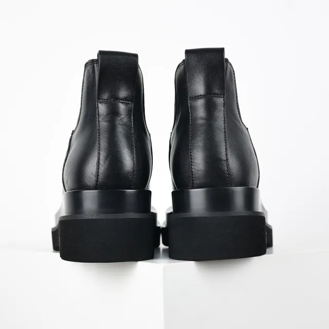 Black Chunky Platform Chelsea Boots 8