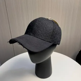 Black Embroidered Logo Baseball Cap