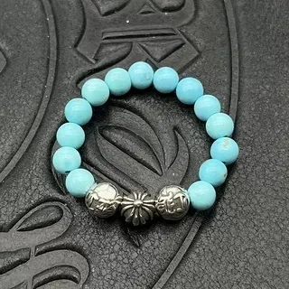 Black Gold Beaded Stretch-Fit Bracelet 6