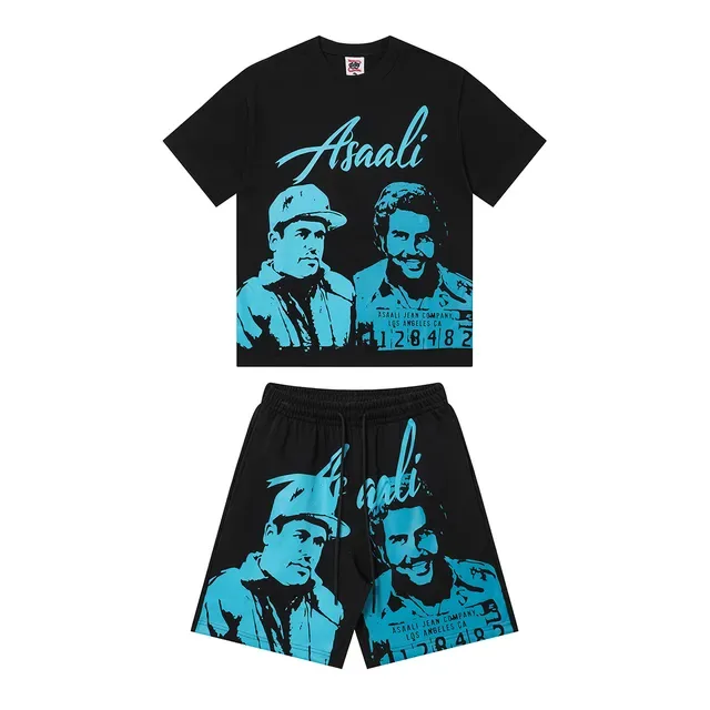 Black Graphic Print Crewneck T-Shirt 2