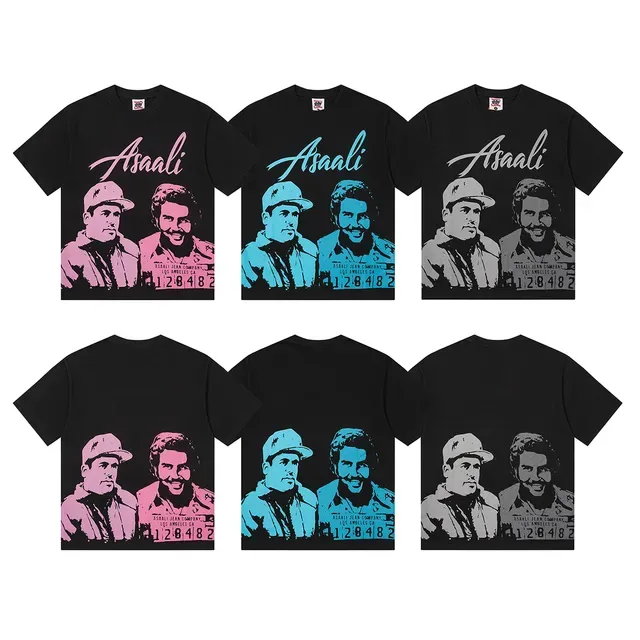 Black Graphic Print Crewneck T-Shirt 6
