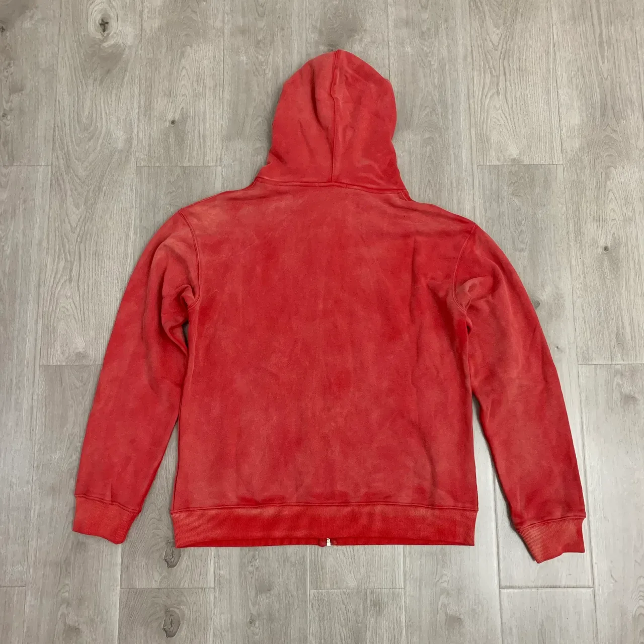 Black Gray Full-Zip Embroidered Graphic Hoodie 16