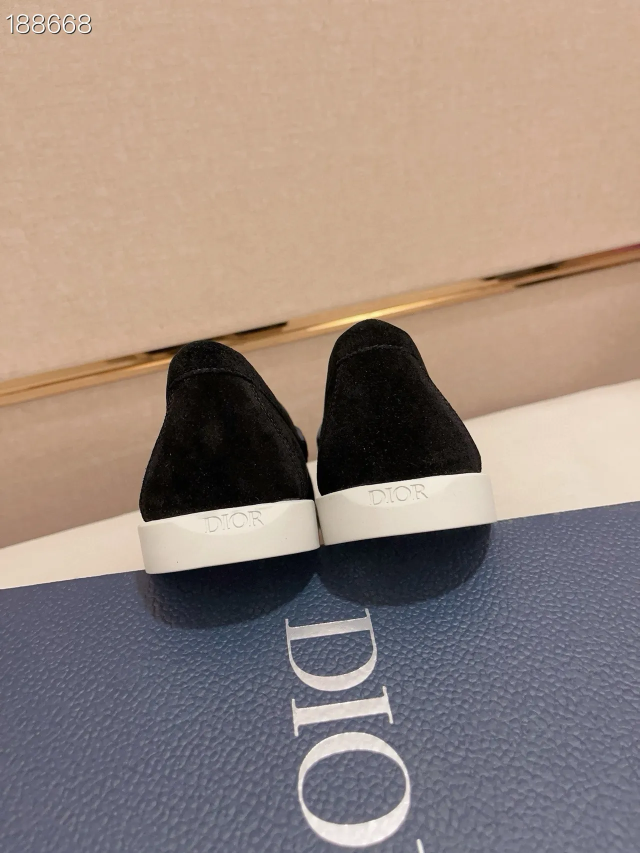 Black Gray Suede Upper Patterned Vamp Loafer 2