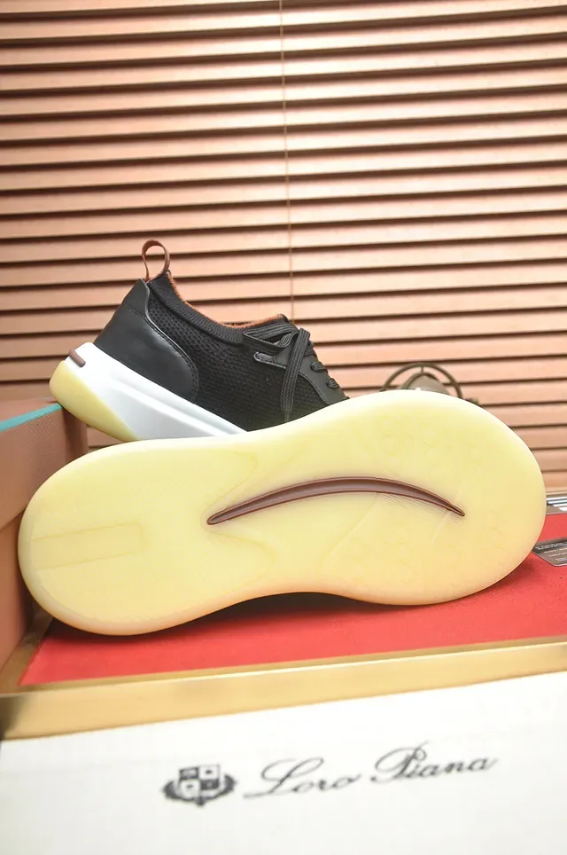 Black Mesh and Synthetic Low-Top Lifestyle Sneaker 3