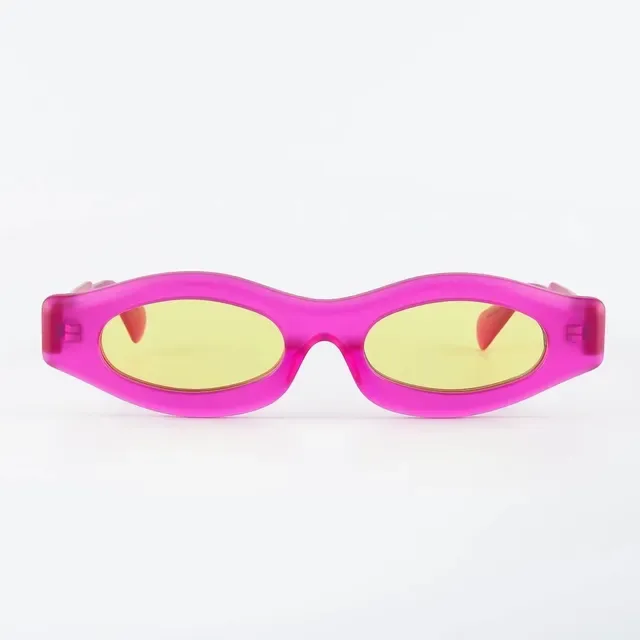 Black Narrow Frame Wraparound Sunglasses 4