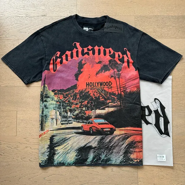Black Oversized Graphic Print T-Shirt 6