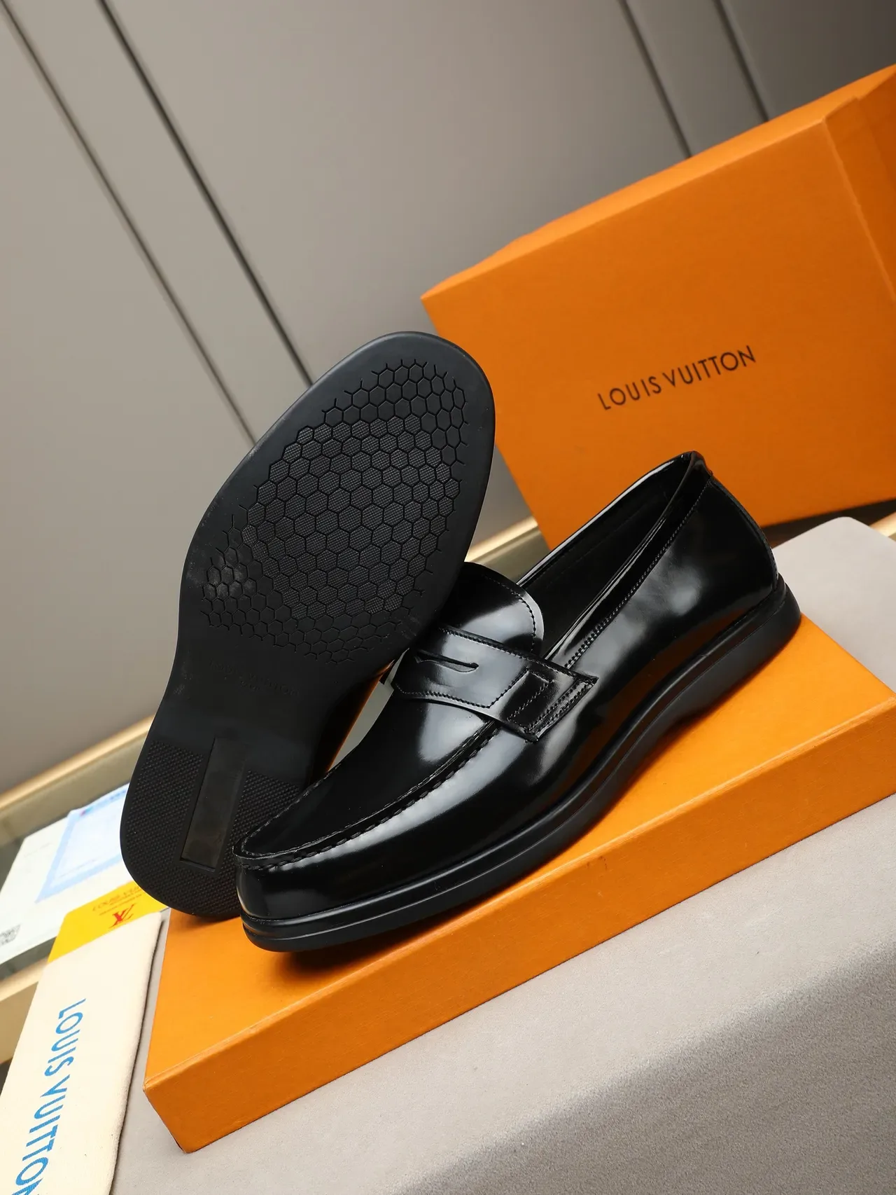 Black Penny High-Gloss Leather Loafer 5