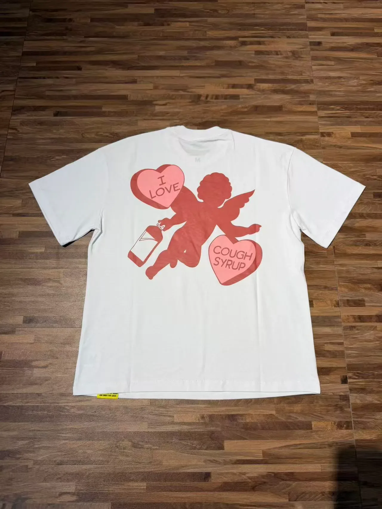 Black Pink Graphic Print Double-Sided T-Shirt 5