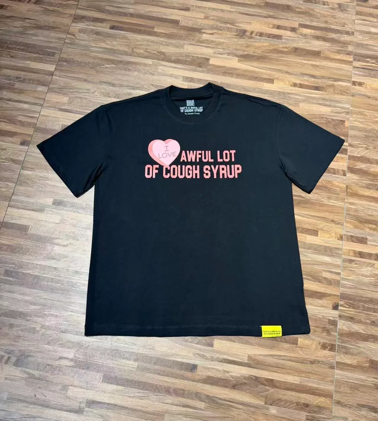 Black Pink Graphic Print Double-Sided T-Shirt 8
