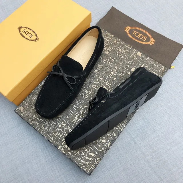 Black Suede Bow Detail Slip-On Loafers 2