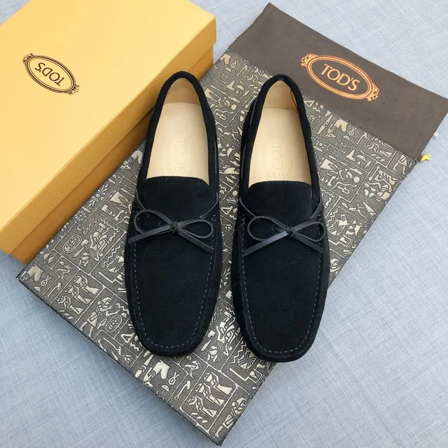 Black Suede Bow Detail Slip-On Loafers 6