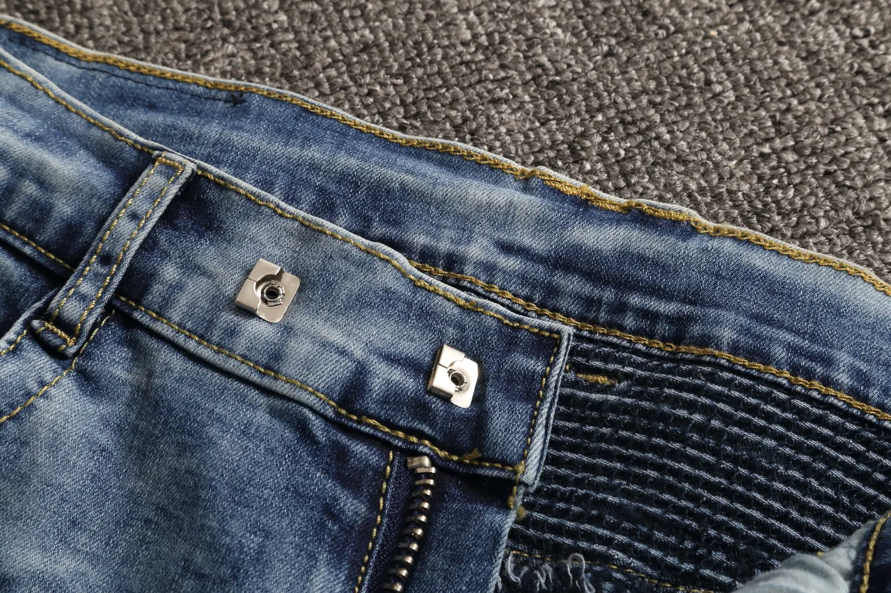 Blue Gray Distressed Wash Zippered Side Pockets Shorts 6