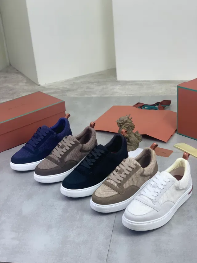 Brown and Beige Mesh-Suede Low-Top Lifestyle Sneaker 2