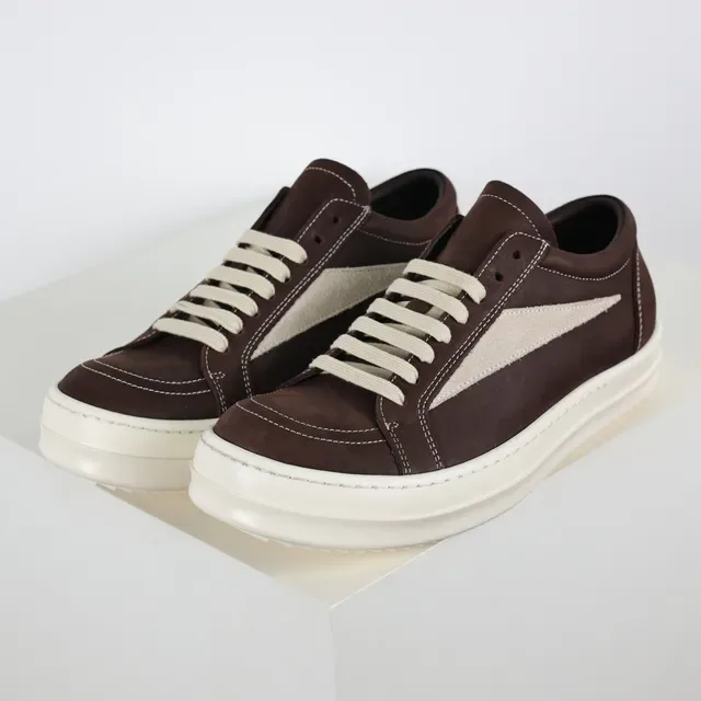 Brown and Beige Two-Tone Platform Lifestyle Sneakers 2