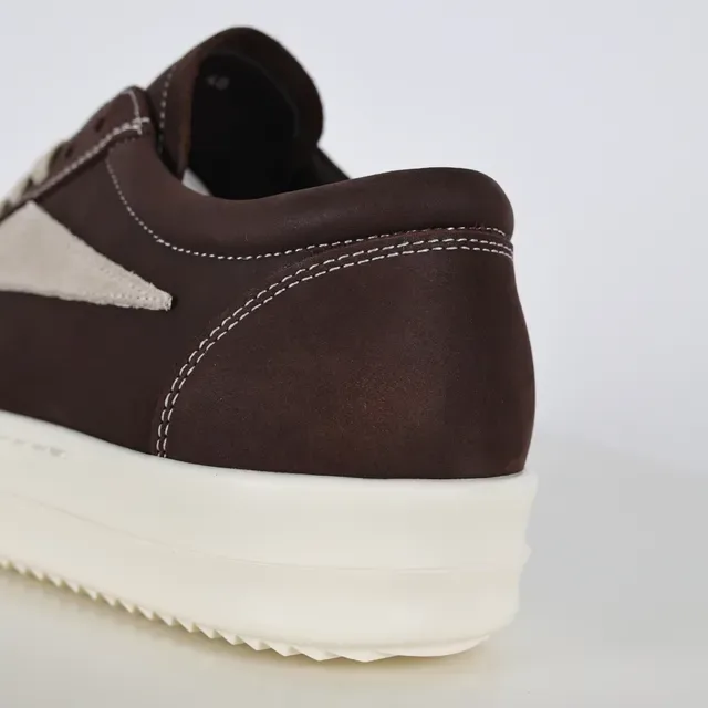 Brown and Beige Two-Tone Platform Lifestyle Sneakers 4