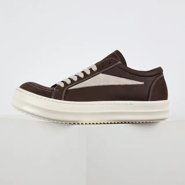 Brown and Beige Two-Tone Platform Lifestyle Sneakers 9