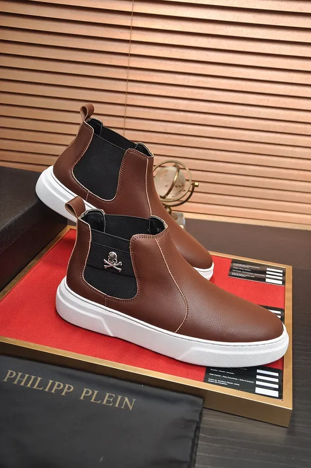 Brown Black Leather Elastic Gusset Chelsea Boots 5