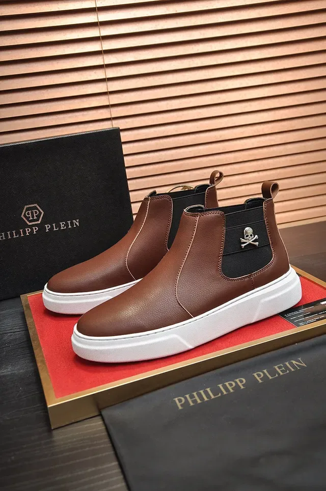 Brown Black Leather Elastic Gusset Chelsea Boots 7