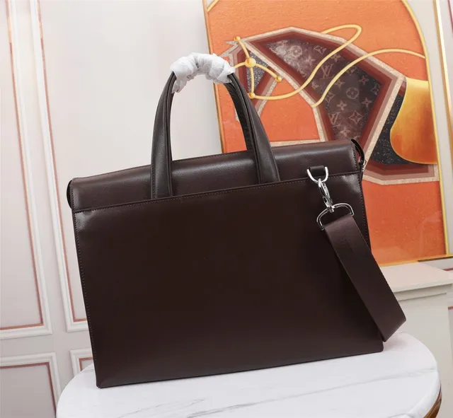 Brown Silver Structured Leather Front Flap Closure Boston Bag 5