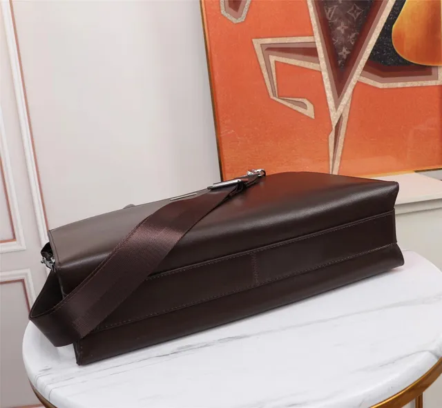 Brown Silver Structured Leather Front Flap Closure Boston Bag 6