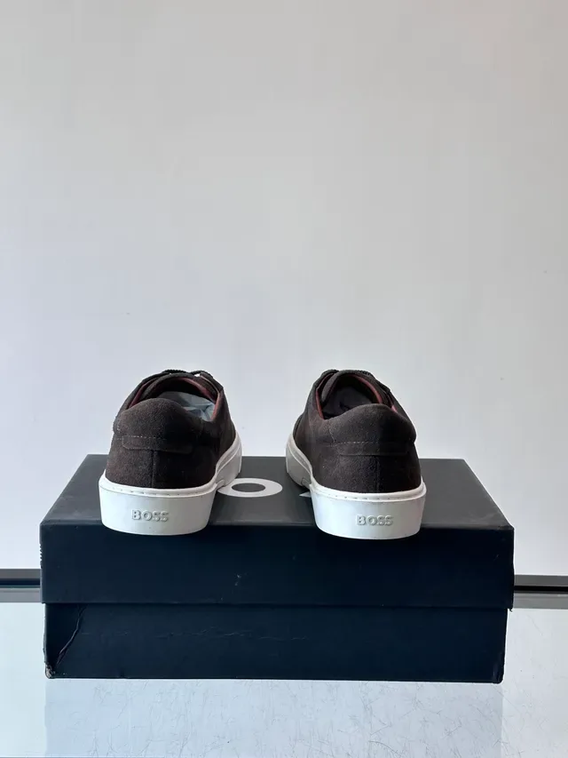 Brown Suede Low-Top Lace-Up Sneaker 3