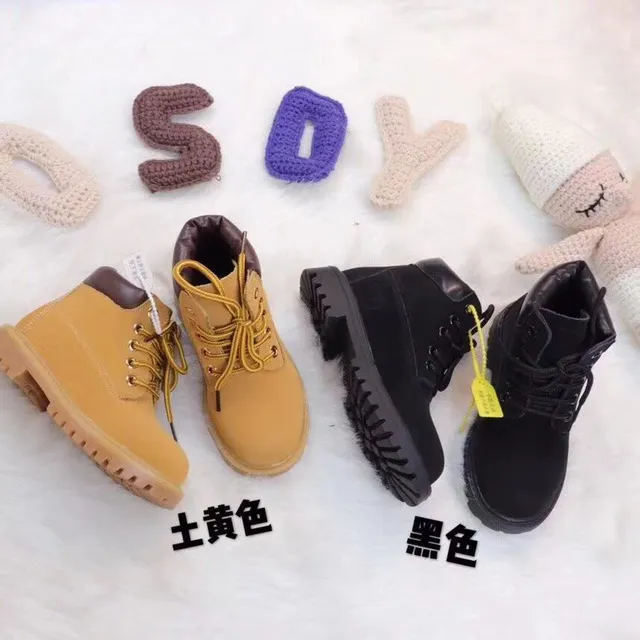 Brown White Lace-Up Ankle Padded Collar Work Boots 2