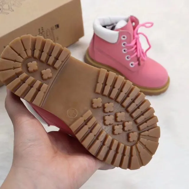Brown White Lace-Up Ankle Padded Collar Work Boots 5