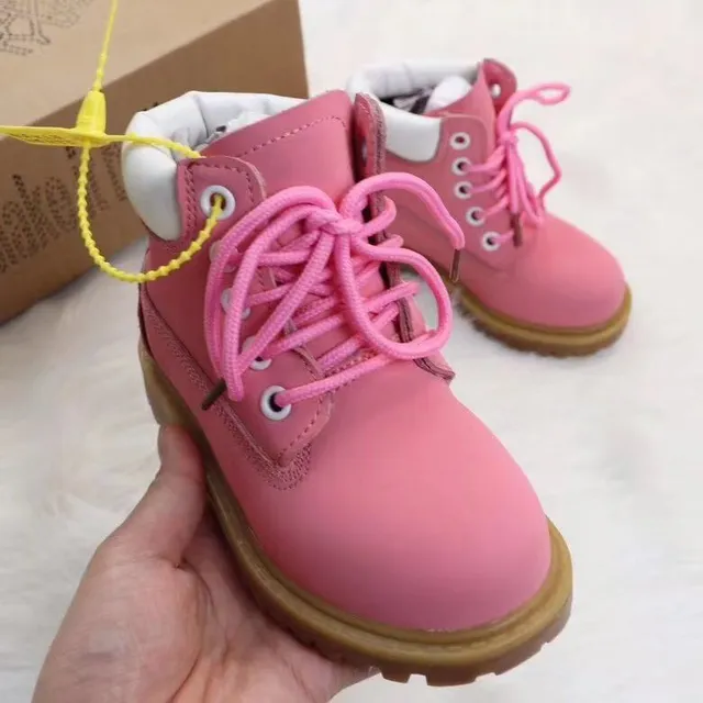 Brown White Lace-Up Ankle Padded Collar Work Boots 7