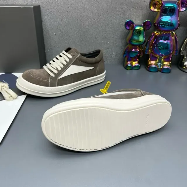 Brown White Suede Upper Side Lightning Bolt Panel Sneakers 9