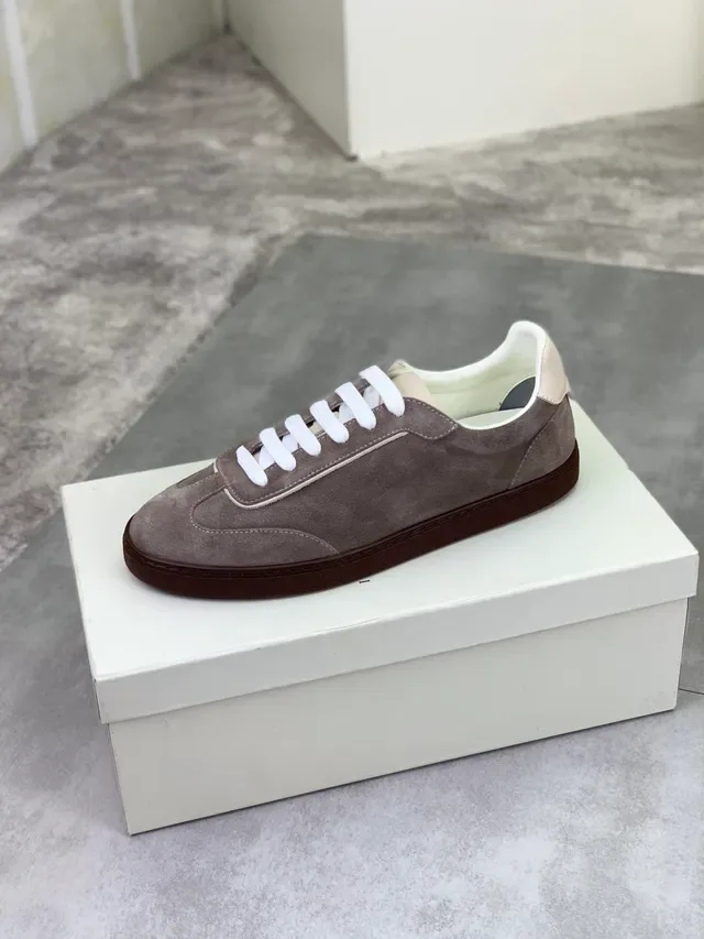Brunello Cucinelli Suede Low-Top Lifestyle Sneaker 4