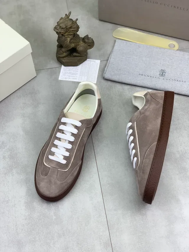 Brunello Cucinelli Suede Low-Top Lifestyle Sneaker 5