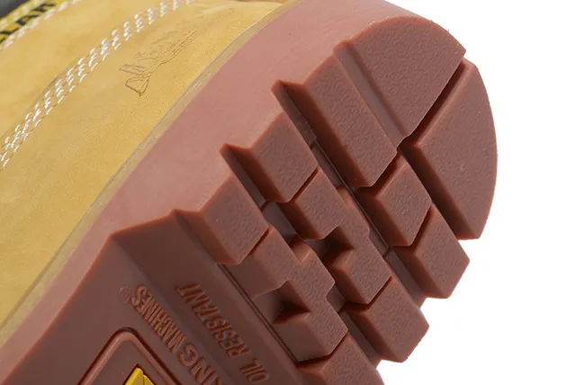 Caterpillar بيج بني بني نو باك علوية مزدوجة الخياطات أحذية العمل 2