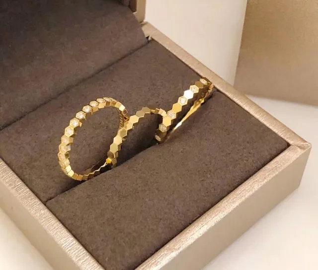 Chaumet Bee My Love Multi-Row Hexagonal Honeycomb Ring 4