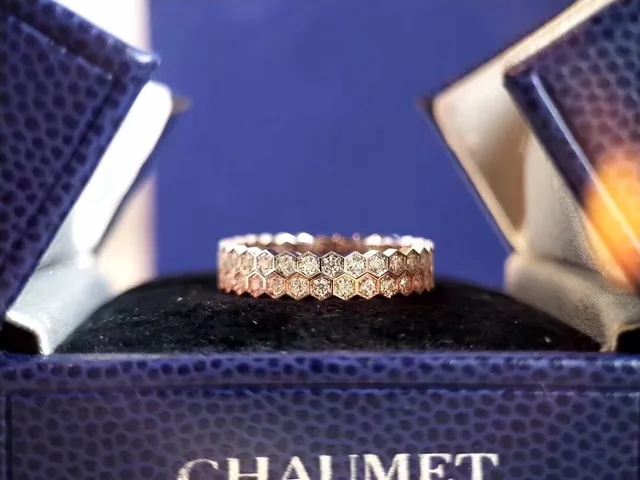 Chaumet Bee My Love Multi-Row Hexagonal Honeycomb Ring 5