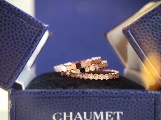 Chaumet Bee My Love Multi-Row Hexagonal Honeycomb Ring 9
