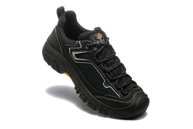 CRISPI Black Gray Low-Cut Boot Synthetic Upper Hiking Boots 4