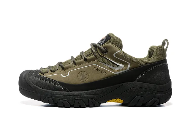 CRISPI Black Gray Low-Cut Boot Synthetic Upper Hiking Boots 8