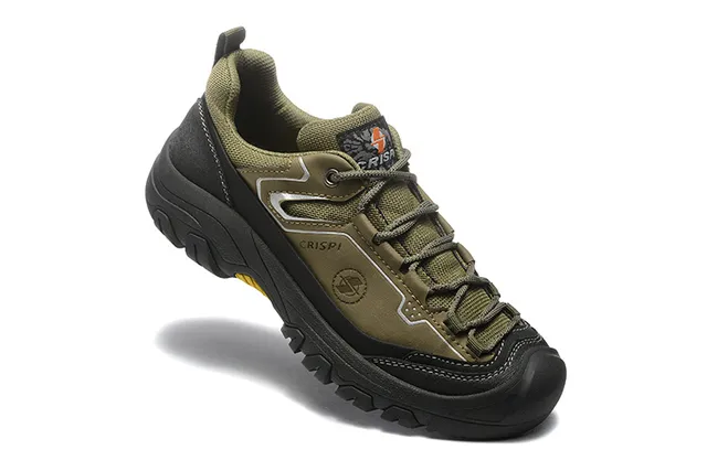 CRISPI Black Gray Low-Cut Boot Synthetic Upper Hiking Boots 11
