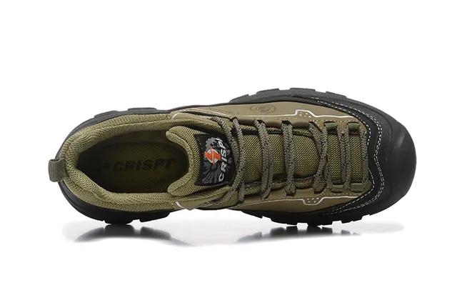 CRISPI Black Gray Low-Cut Boot Synthetic Upper Hiking Boots 12