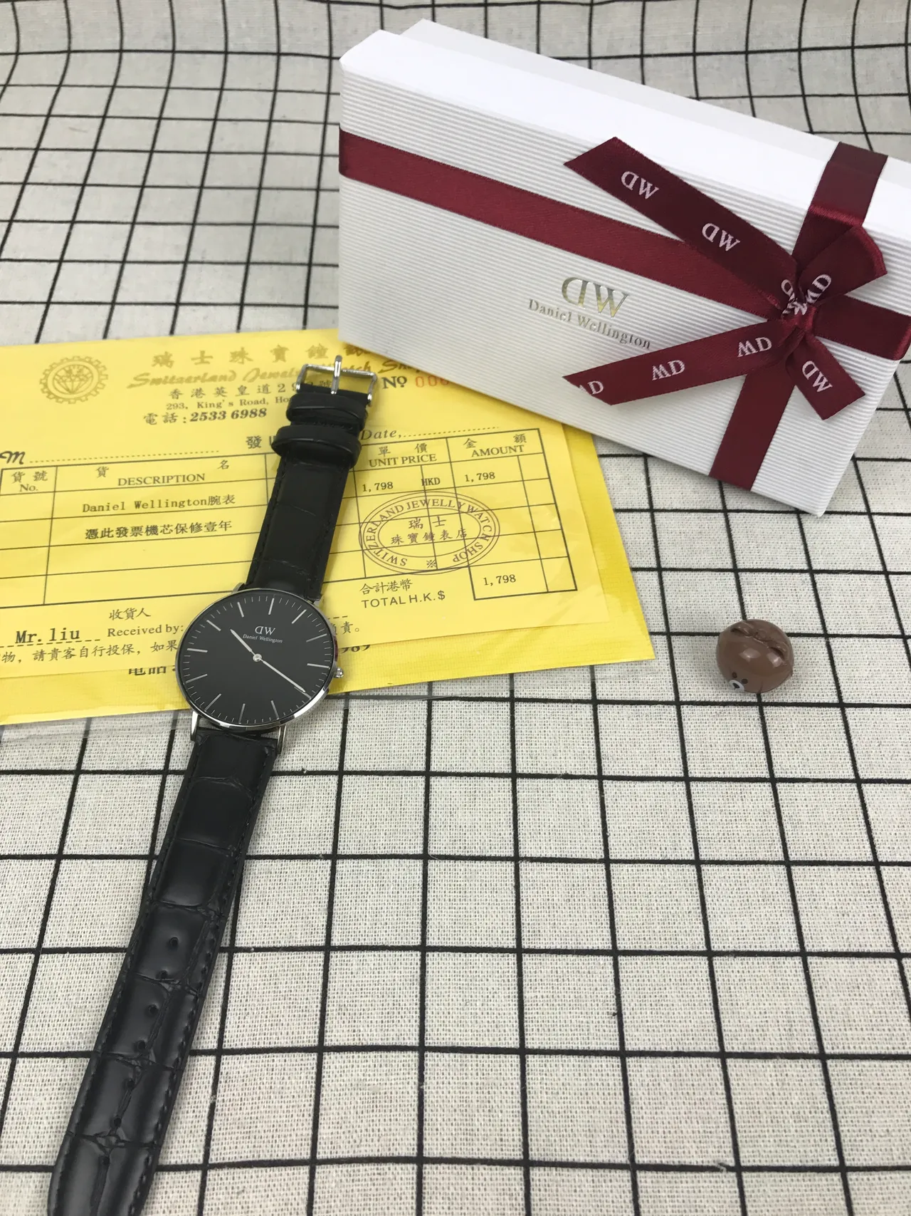 Daniel Wellington Classic Black Dial Quartz Watch 2