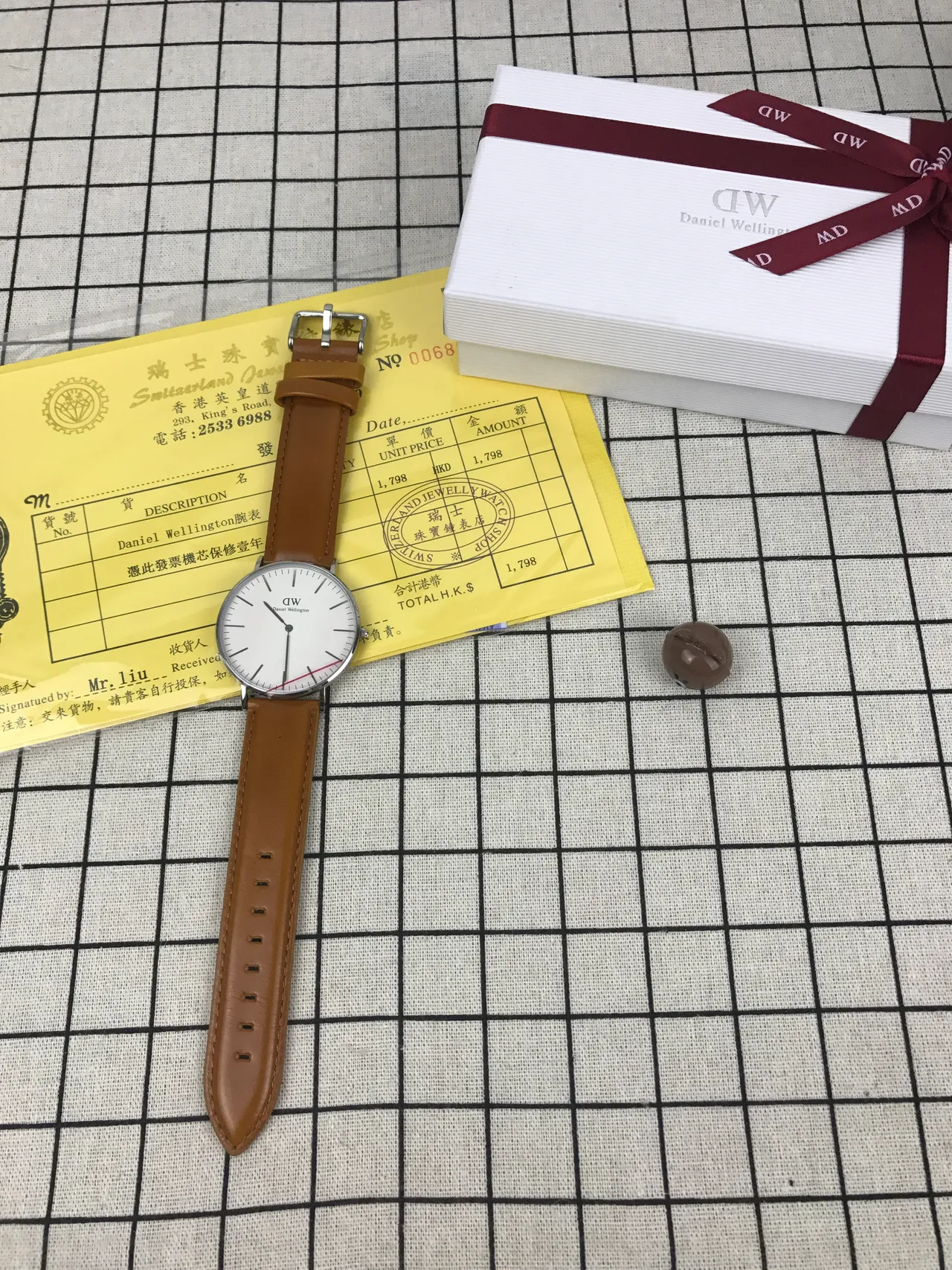 Daniel Wellington Montre Quartz Bracelet Cuir Tan Minimaliste Classique 2