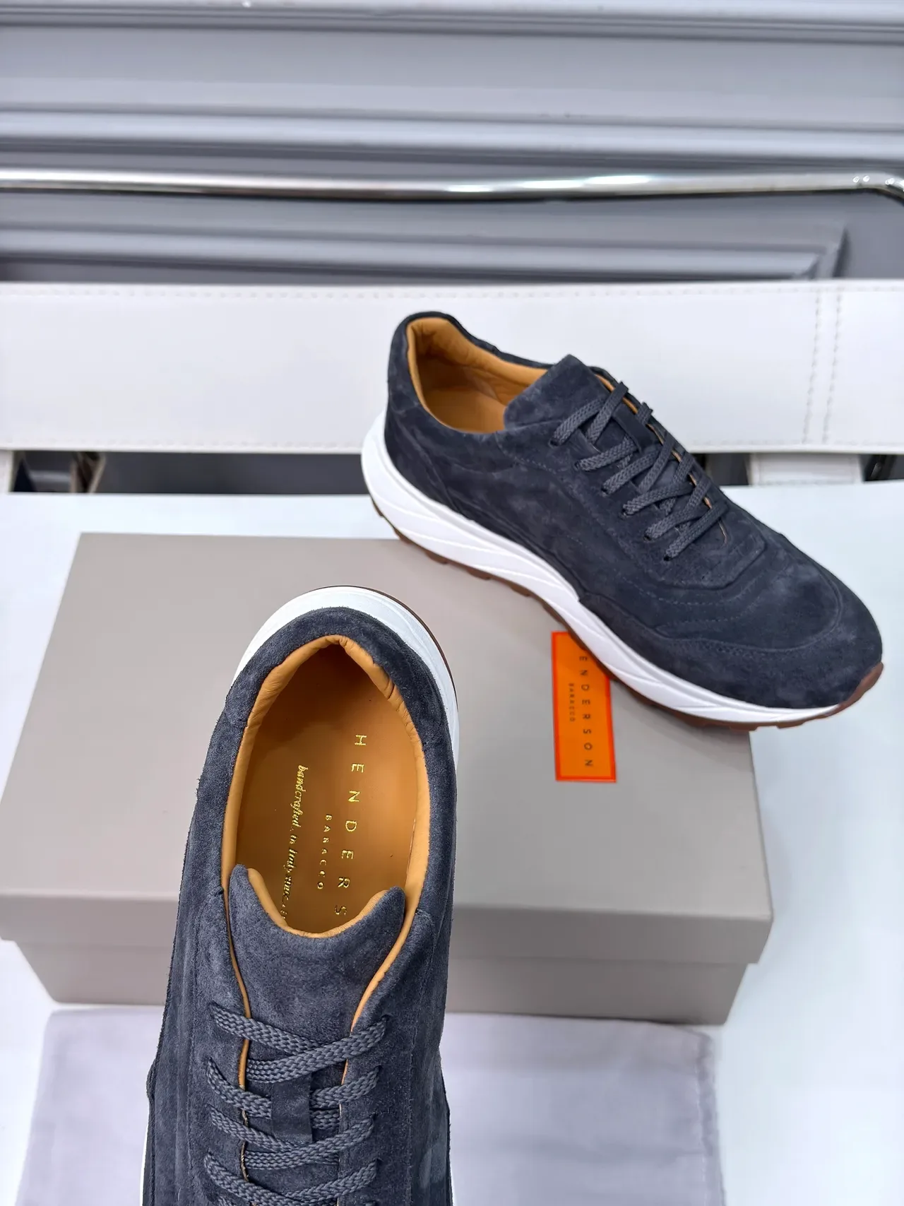 Dark Gray Suede Chunky Lifestyle Sneakers 3
