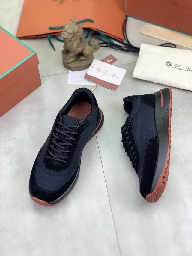 Dark Navy Suede and Synthetic Platform Lifestyle Sneaker 5