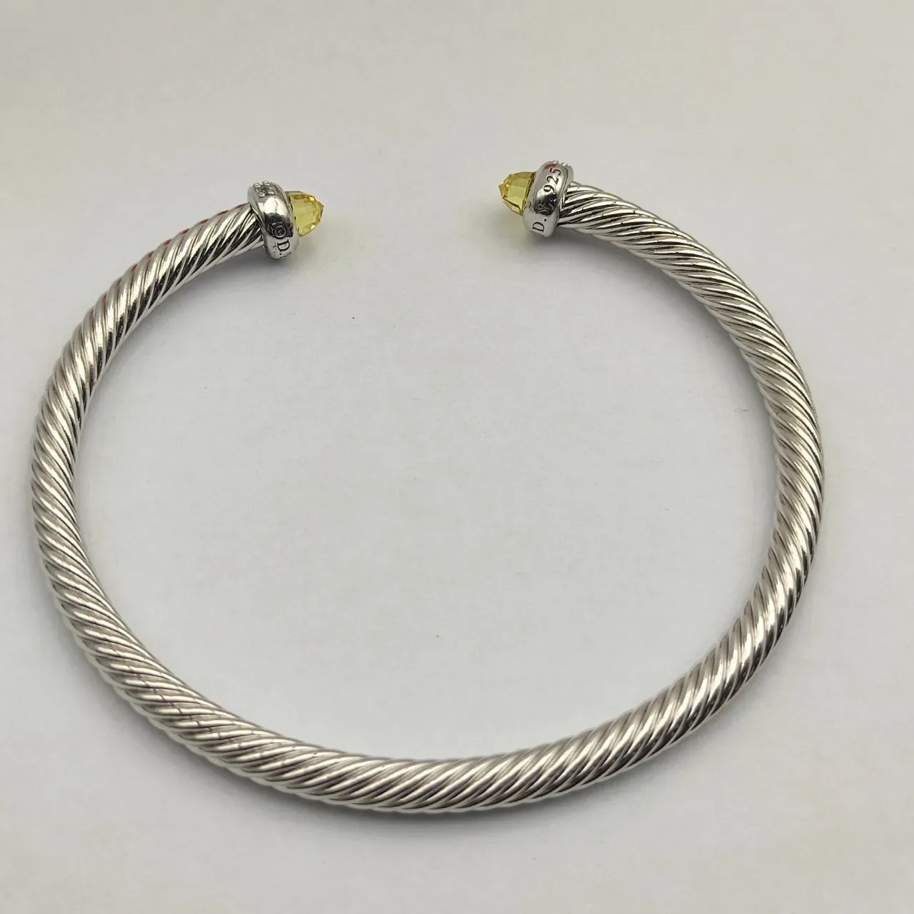 David Yurman Cable Classics Citrine Twisted Cable Bracelet 5