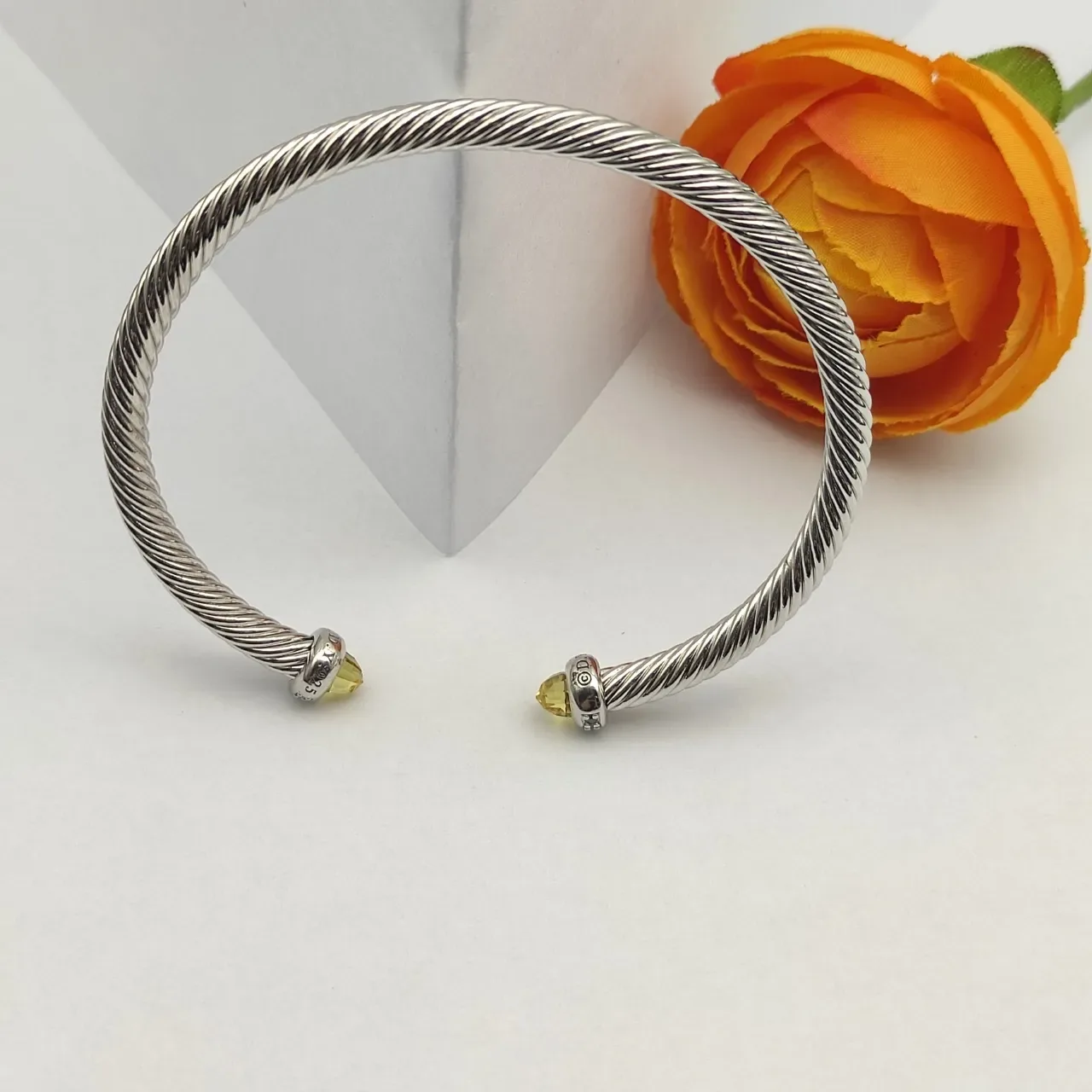David Yurman Cable Classics Citrine Twisted Cable Bracelet 6