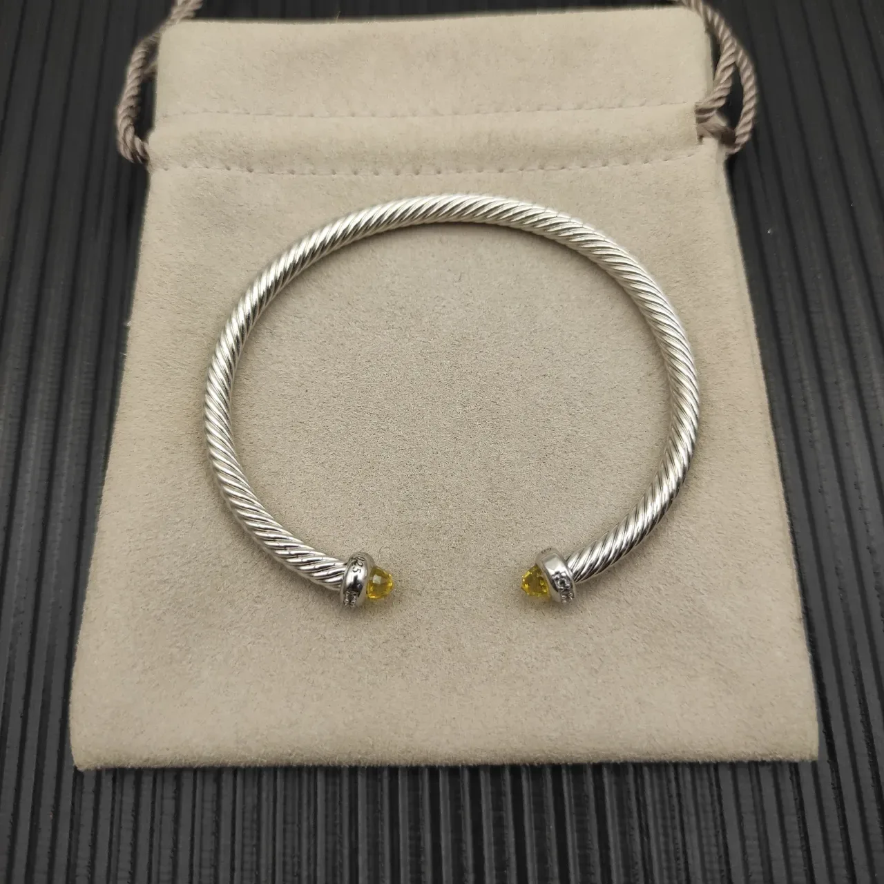 David Yurman Cable Classics Citrine Twisted Cable Bracelet 9