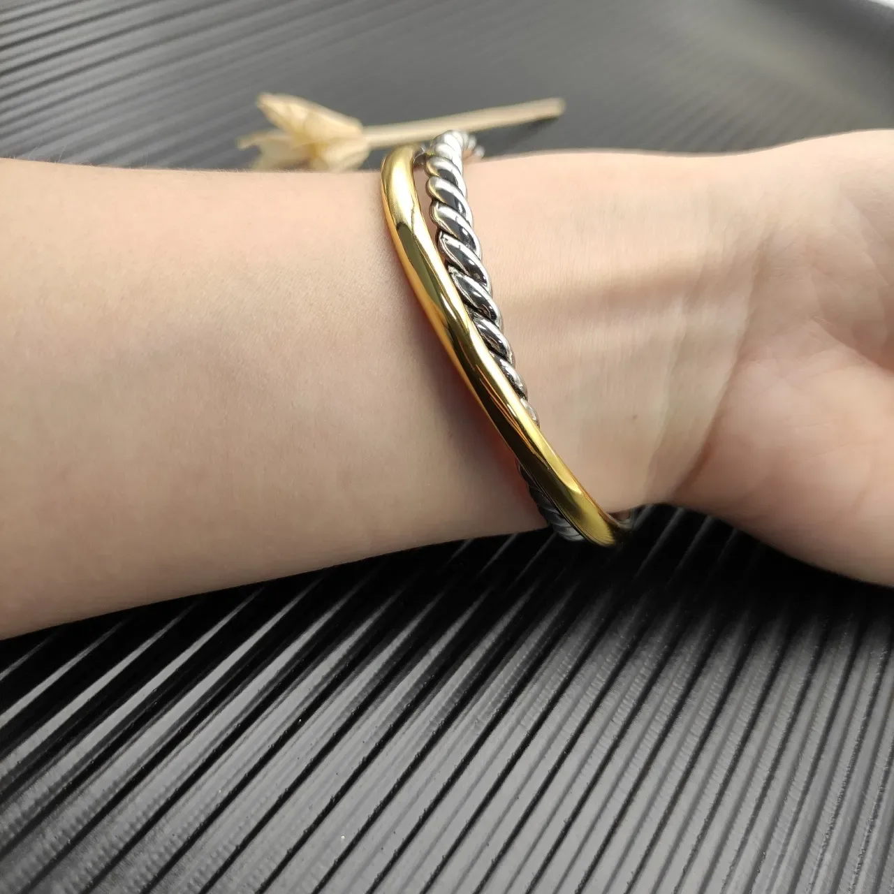 David Yurman Cable Classics Dual-Tone Twisted Cable Bracelet 2